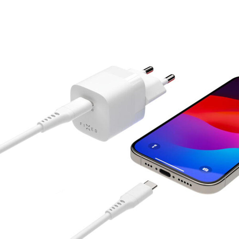 Chargeur Réseau Fixed Mini2, 30W, 3A, 1 x USB-C, Blanc