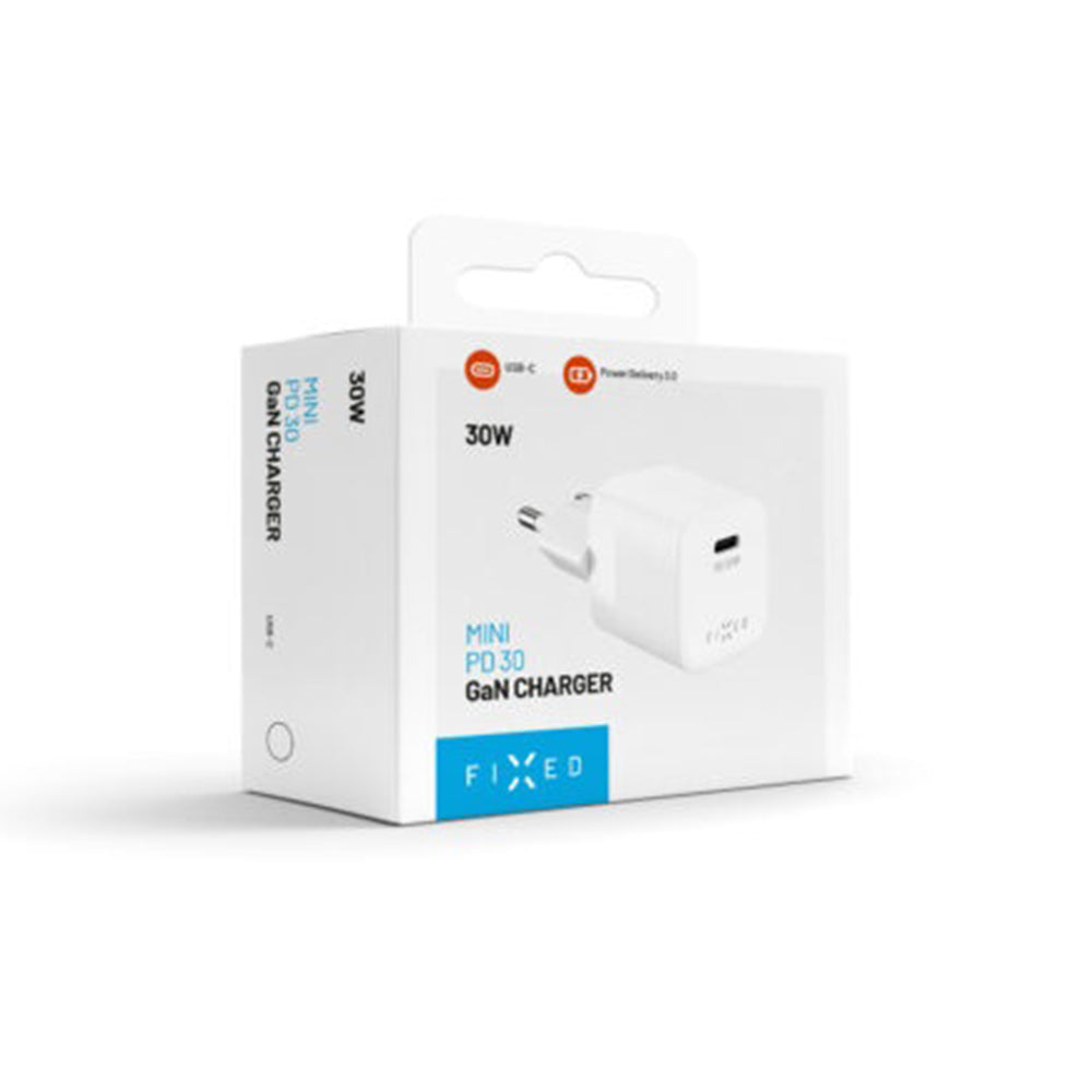 Chargeur Réseau Fixed Mini2, 30W, 3A, 1 x USB-C, Blanc