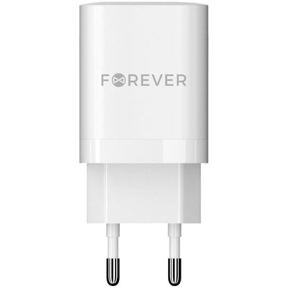 Netzladegerät Forever TC-05-35CC, 35W, 3A, 2 x USB-C, Weiß