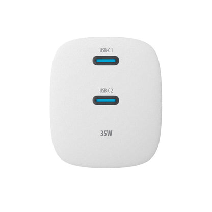Netzladegerät Forever TC-05-35CC, 35W, 3A, 2 x USB-C, Weiß