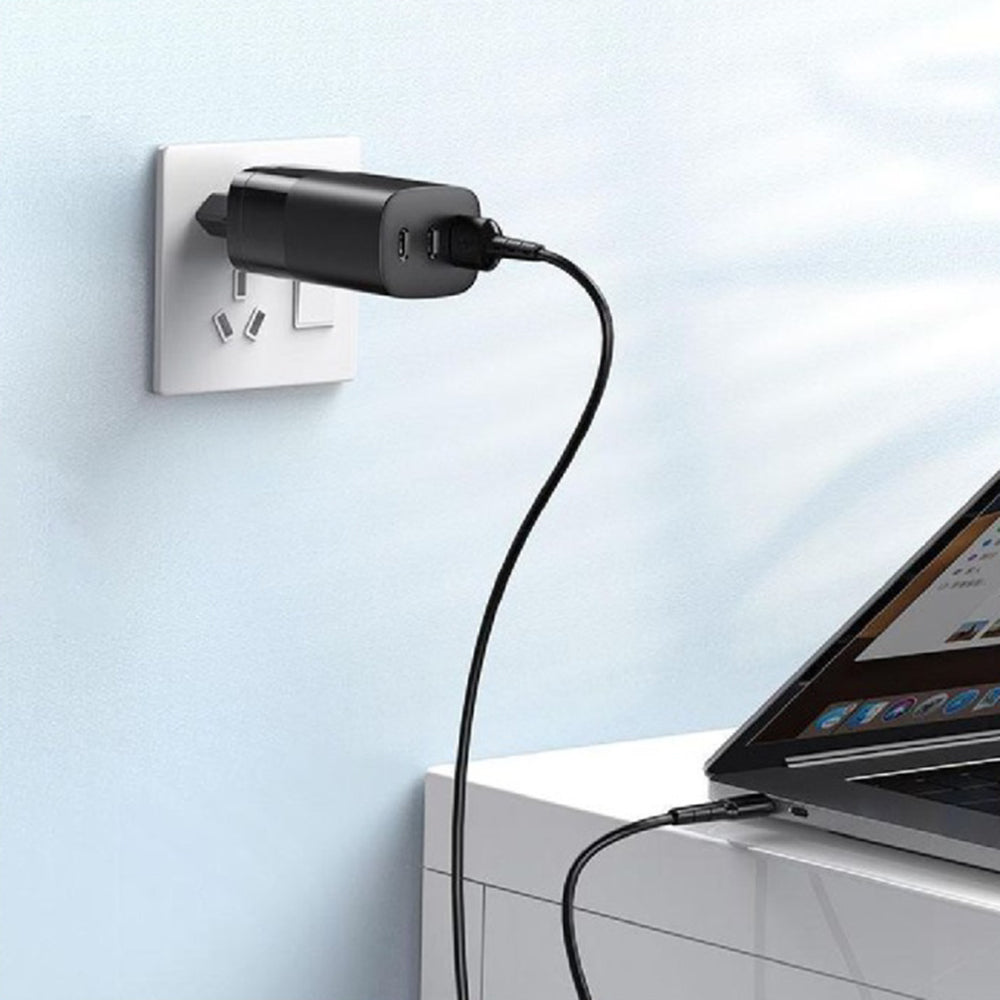 Netzladegerät HAVIT UC10, 65W, 3A, 1 x USB-A - 2 x USB-C, Schwarz