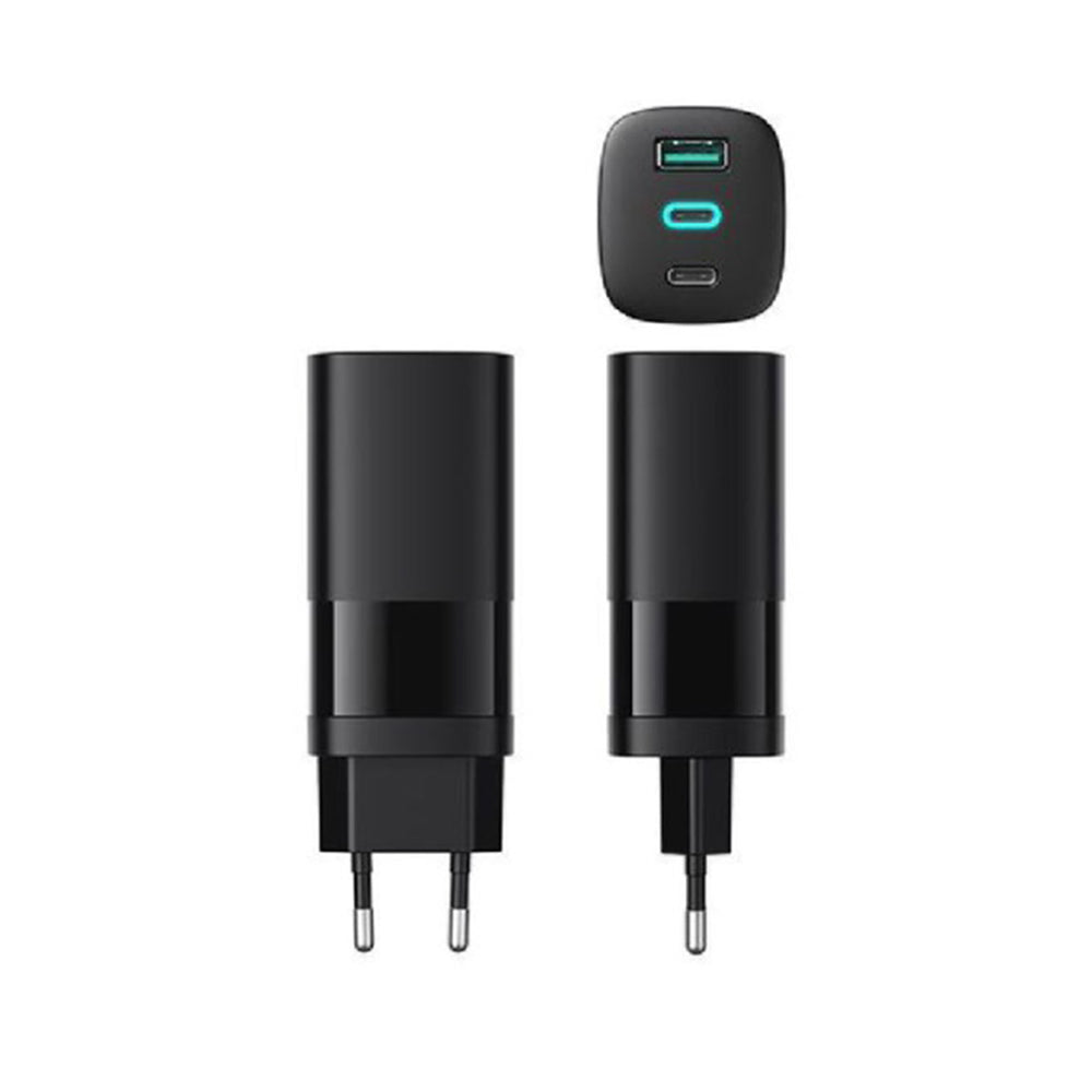 Netzladegerät HAVIT UC10, 65W, 3A, 1 x USB-A - 2 x USB-C, Schwarz