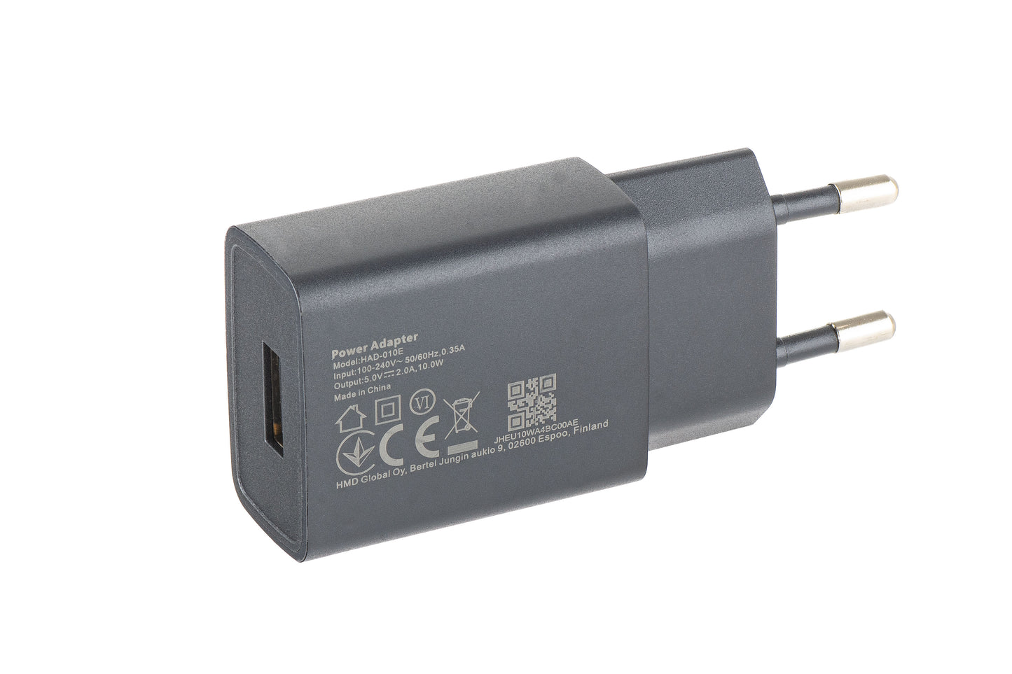 Chargeur Réseau HMD, 10W, 2A, 1 x USB-A, Noir H601000618SH0