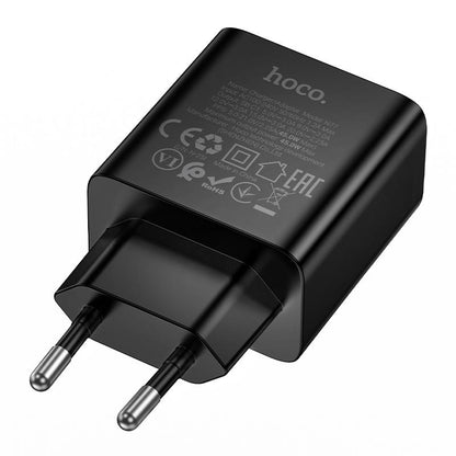 HOCO N77 Netzladegerät, 45W, 3A, 1 x USB-C, Schwarz