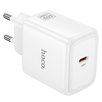 HOCO N83 Netlader, 40W, 3A, 1 x USB-C, Wit