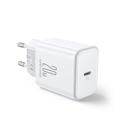 Chargeur réseau Joyroom JR-TCF06, 20W, 3A, 1 x USB-C, blanc 