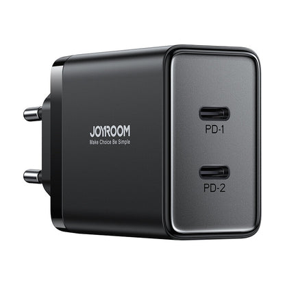 Chargeur réseau Joyroom JR-TCF09, 40W, 3A, 2 x USB-C, noir 