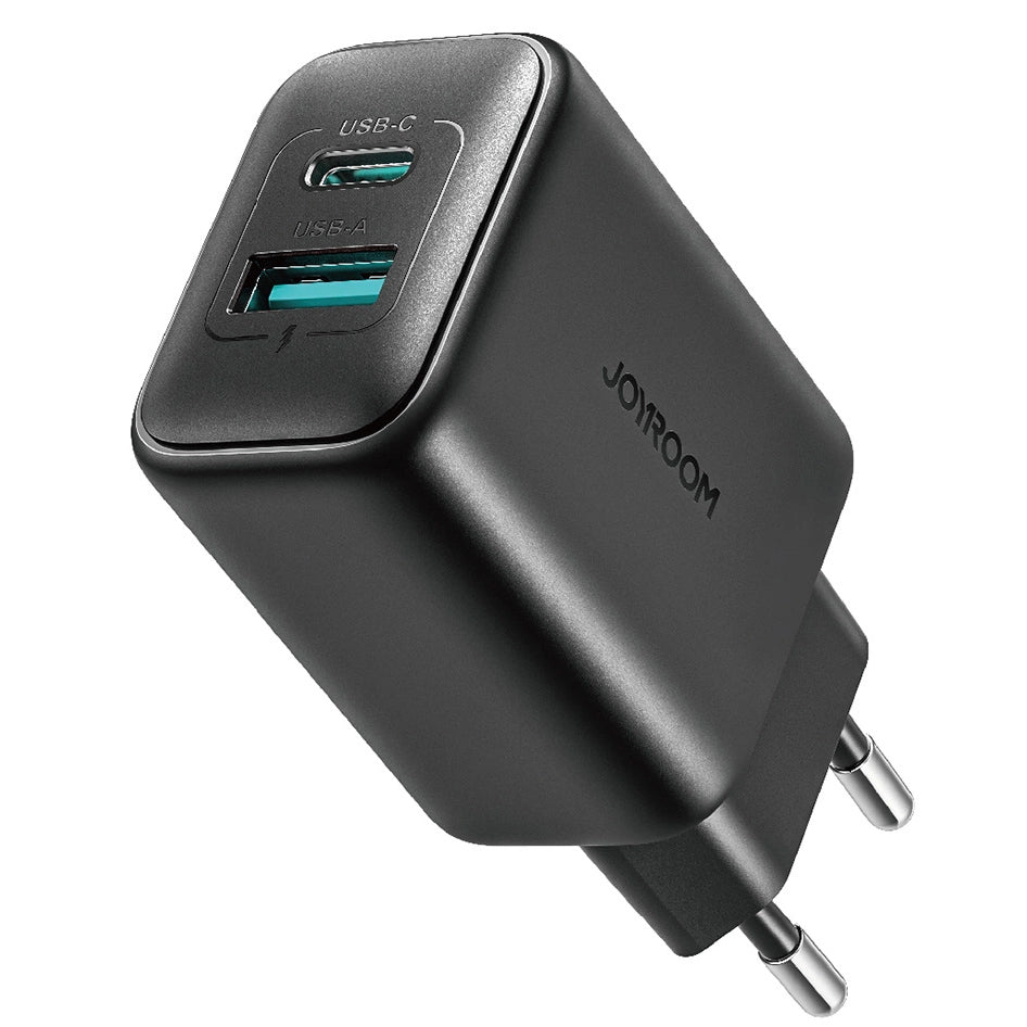Netwerkoplader Joyroom JR-TCF13, 25W, 3A, 1 x USB-A - 1 x USB-C, Zwart