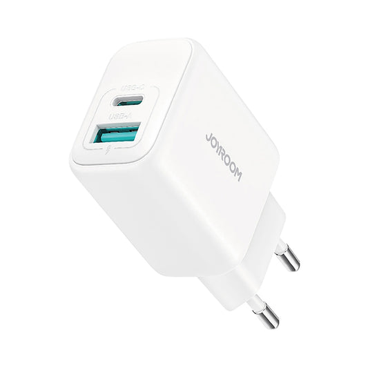 Netwerkoplader Joyroom JR-TCF21, 20W, 3A, 1 x USB-A - 1 x USB-C, Wit