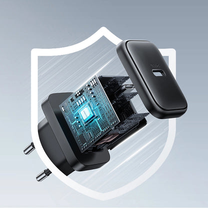 Joyroom JR-TCF23 Network Charger, 25W, 3A, 1 x USB-C, Black