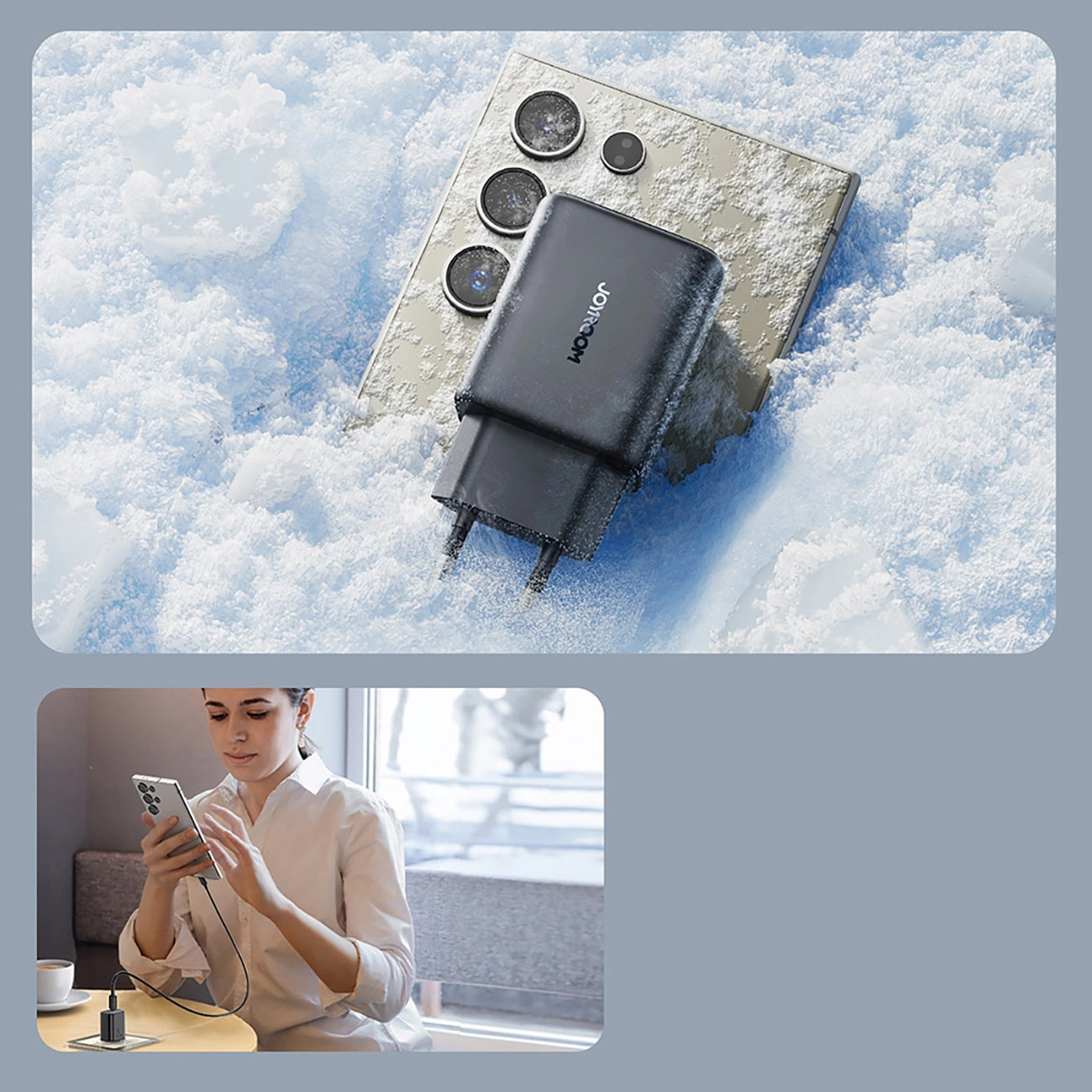 Joyroom JR-TCF23 Network Charger, 25W, 3A, 1 x USB-C, Black