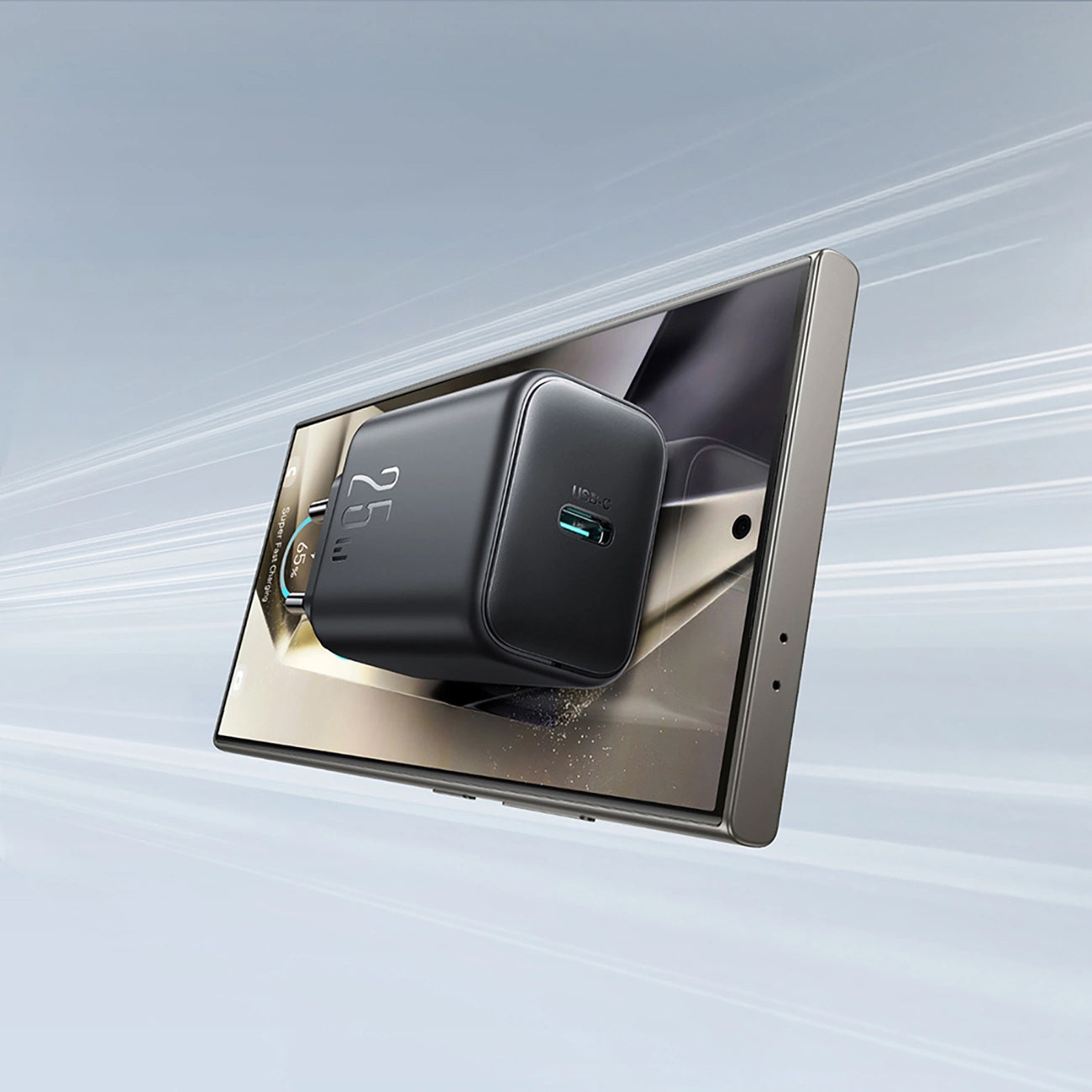 Joyroom JR-TCF23 Network Charger, 25W, 3A, 1 x USB-C, Black