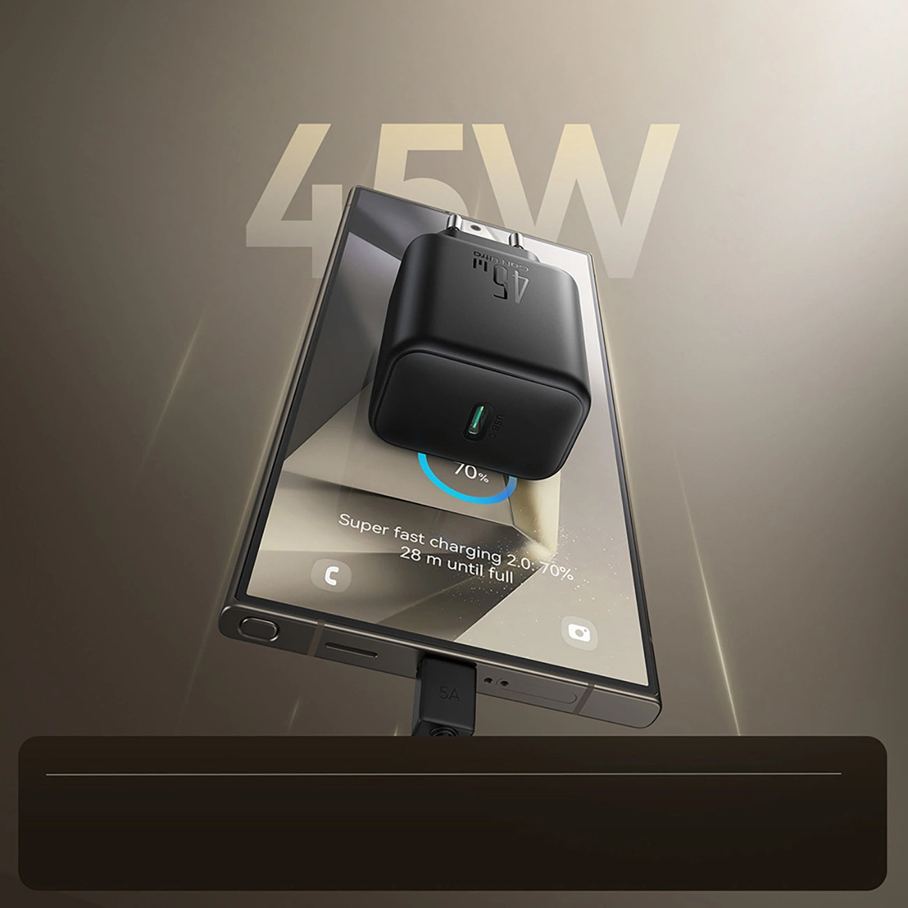 Joyroom JR-TCG13 Network Charger, 45W, 3A, 1 x USB-C, Black