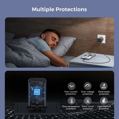 Chargeur Réseau Joyroom JR-TCG18, 65W, 3.25A, 1 x USB-C, Noir