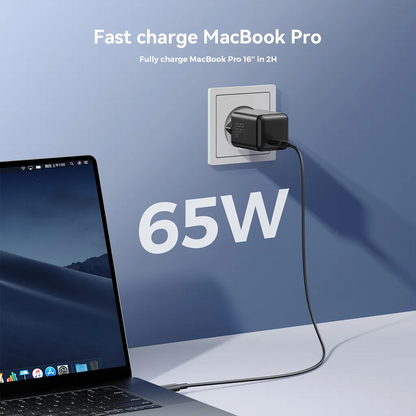 Chargeur Réseau Joyroom JR-TCG18, 65W, 3.25A, 1 x USB-C, Noir