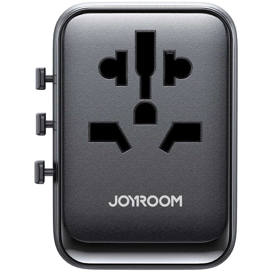 Netwerkoplader Joyroom JR-TCW01 Travel, 17W, 3A, 1 x USB-C - 3 x USB-A, Zwart 