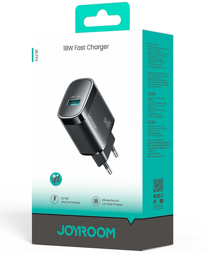 Joyroom JR-TF4 Netlader, 18W, 3A, 1 x USB-A, Zwart