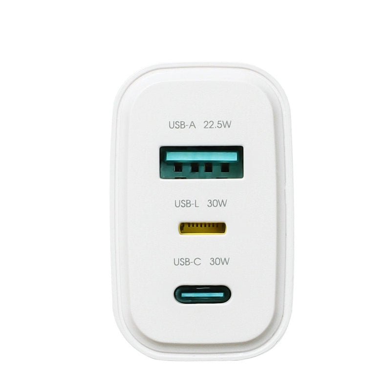 Chargeur secteur Joyroom JR-TG6, 30W, 3A, 1 x Lightning - 1 x USB-A - 1 x USB-C, Blanc