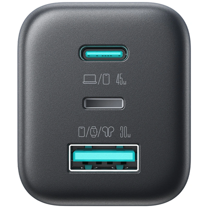 Joyroom Netzladegerät JR-TO1, 45W, 3A, 1 x Lightning - 1 x USB-A - 1 x USB-C, Schwarz