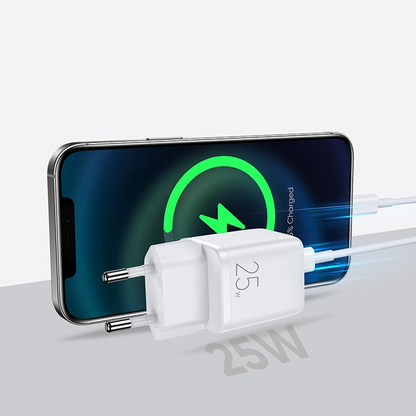 Chargeur Réseau Joyroom L-P251, 25W, 3A, 1 x USB-C, Blanc