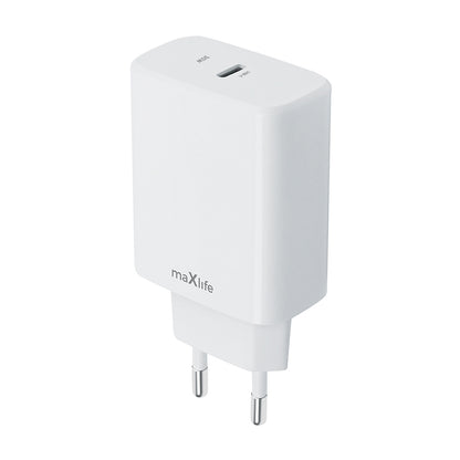 Chargeur réseau MaXlife MXTC-10-30C, 30W, 3A, 1 x USB-C, blanc 