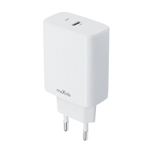 MaXlife MXTC-10-30C Netwerkoplader, 30W, 3A, 1 x USB-C, Wit 