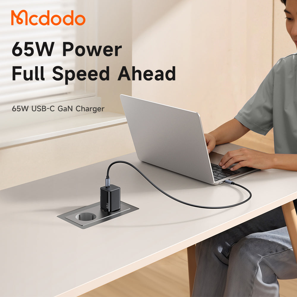 McDodo CH-0850 Ultimate Mini Netvoeding, 65W, 3.25A, 1 x USB-C, Zwart