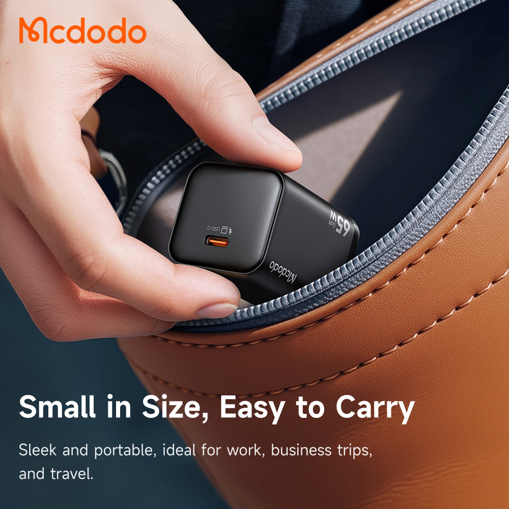 McDodo CH-0850 Ultimate Mini Netvoeding, 65W, 3.25A, 1 x USB-C, Zwart