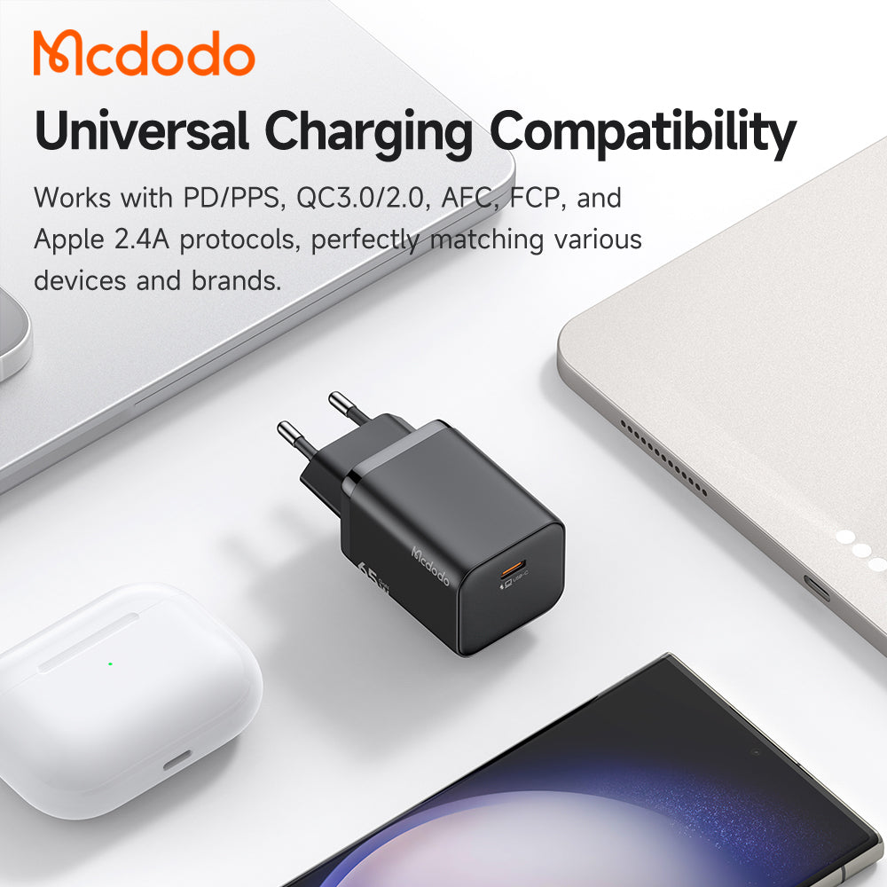 McDodo CH-0850 Ultimate Mini Netvoeding, 65W, 3.25A, 1 x USB-C, Zwart