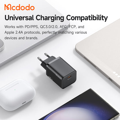 McDodo CH-0850 Ultimate Mini Netvoeding, 65W, 3.25A, 1 x USB-C, Zwart