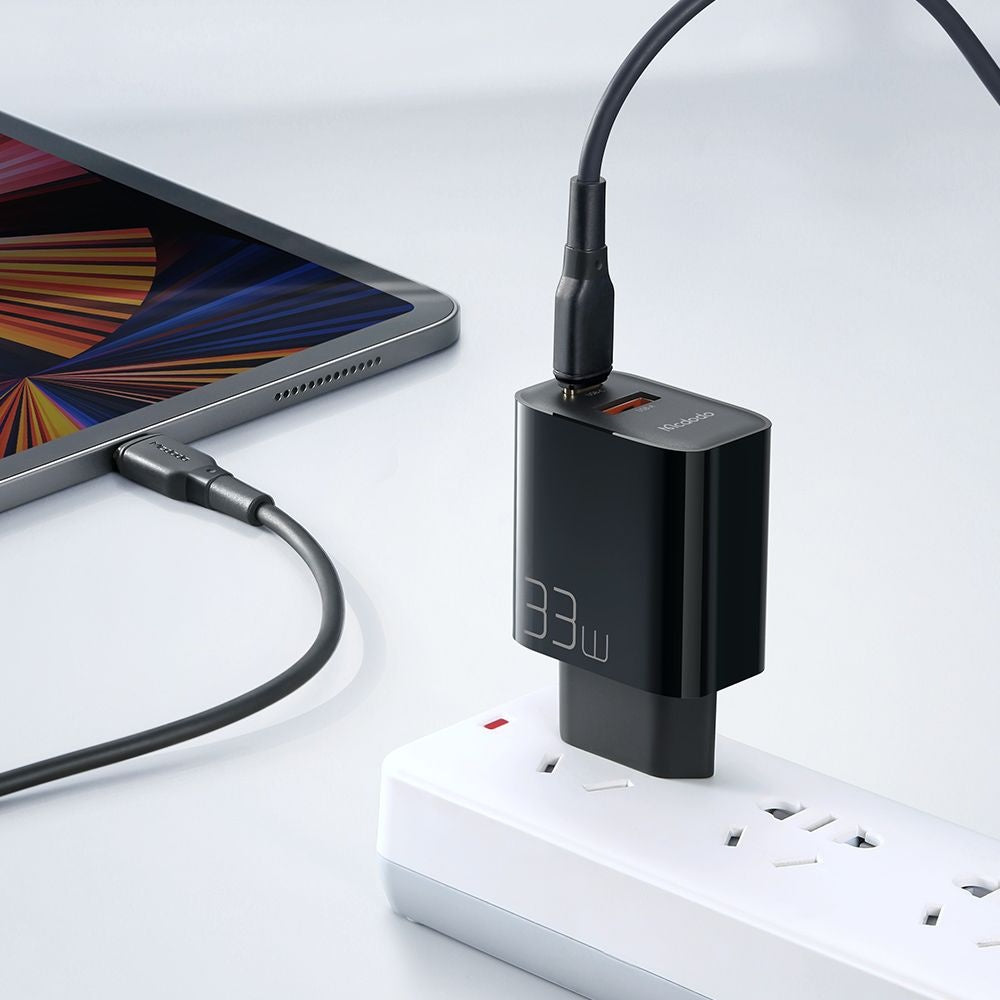 Netzladegerät McDodo CH-0921, 33W, 3A, 1 x USB-A - 1 x USB-C, Schwarz