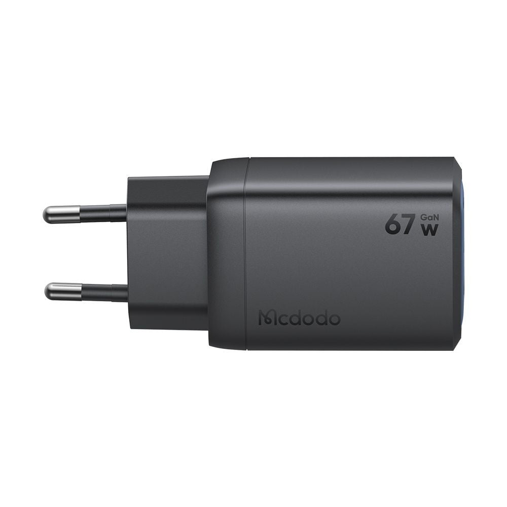 Netzladegerät McDodo CH-0970 Gana Mini, 67W, 3A, 1 x USB-A - 2 x USB-C, Schwarz