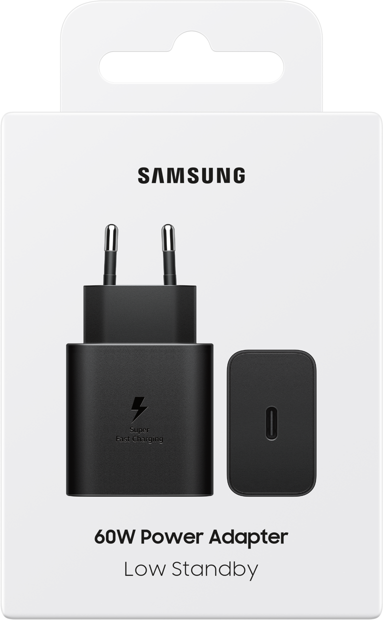 Samsung Netwerkoplader, 60W, 3A, 1 x USB-C, Zwart EP-T6010NBEGWW