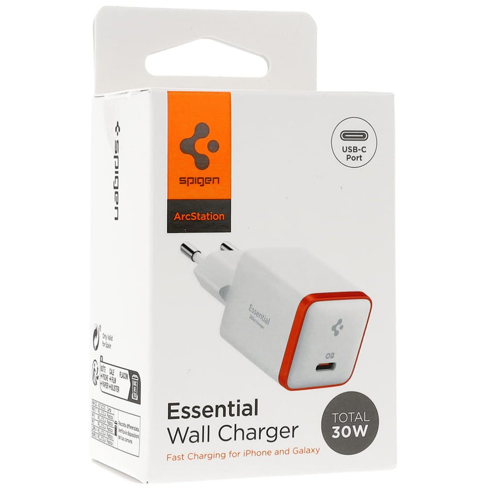 Netlader Spigen EE301EU Essential, 30W, 3A, 1 x USB-C, Wit ACH08449