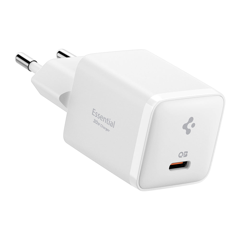 Chargeur Réseau Spigen EE301EU Essential, 30W, 3A, 1 x USB-C, Blanc ACH09492