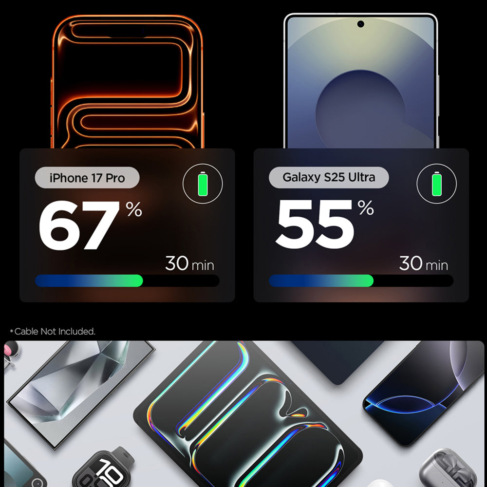 Chargeur Réseau Spigen EE301EU Essential, 30W, 3A, 1 x USB-C, Blanc ACH09492