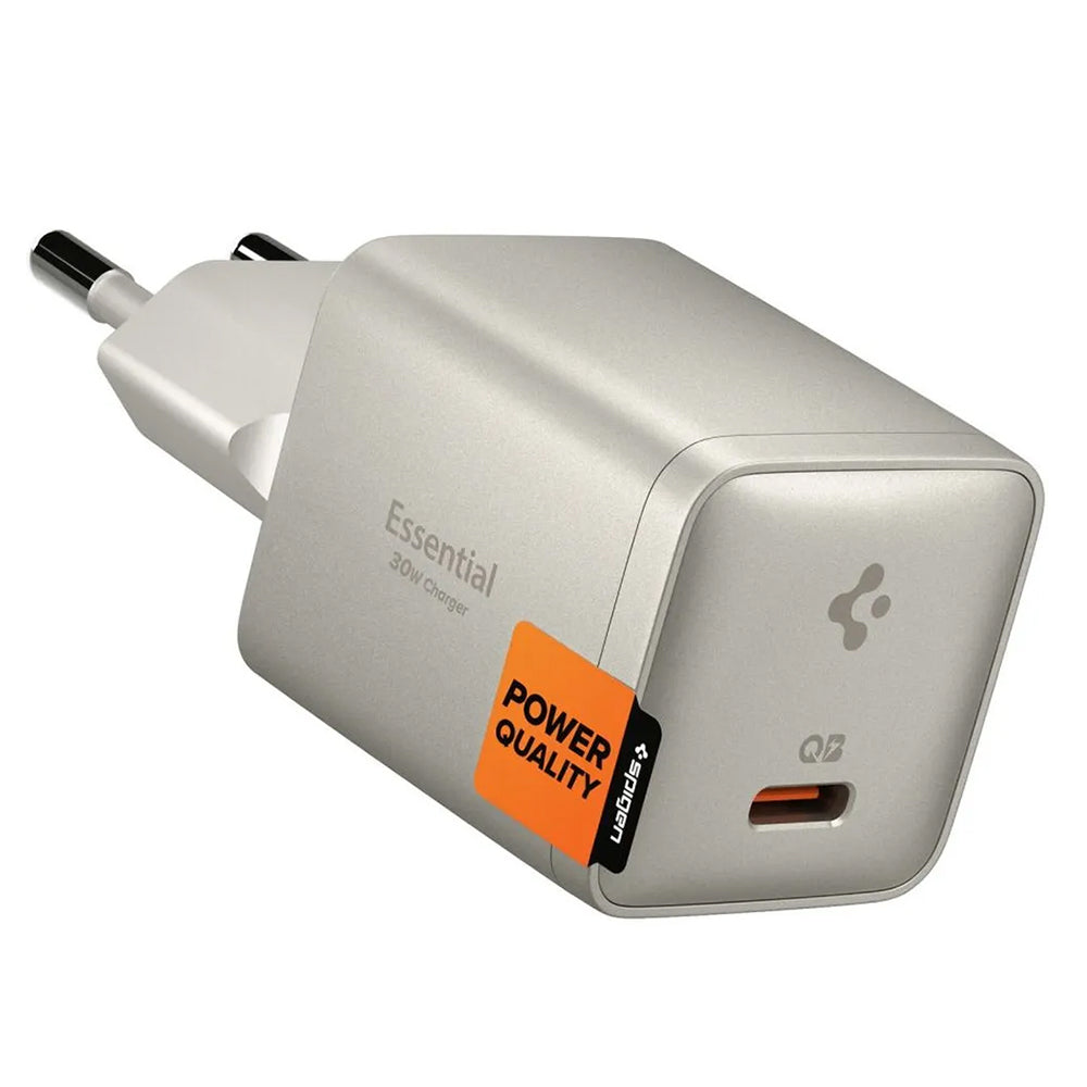 Spigen EE301EU Essential netlader, 30W, 3A, 1 x USB-C, Titan Grijs ACH10448