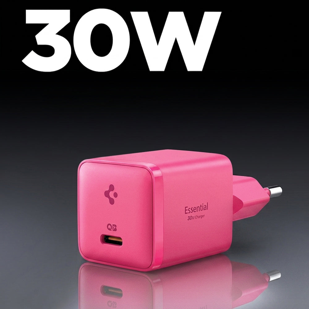 Spigen EE301EU Essential Netlader, 30W, 3A, 1 x USB-C, Roze ACH10449