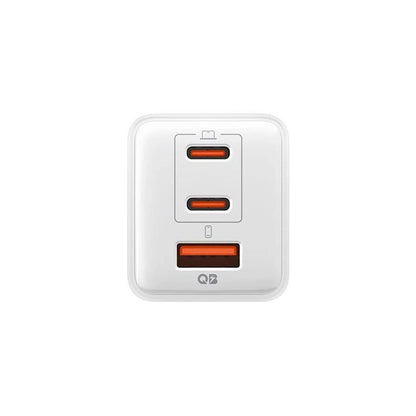 Spigen EE473EU Essential Netzladegerät, 47W, 3A, 1 x USB-A - 2 x USB-C, Weiß ACH09464