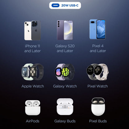 Spigen Essential Netzladegerät, 20W, 3A, 1 x USB-C, Schwarz