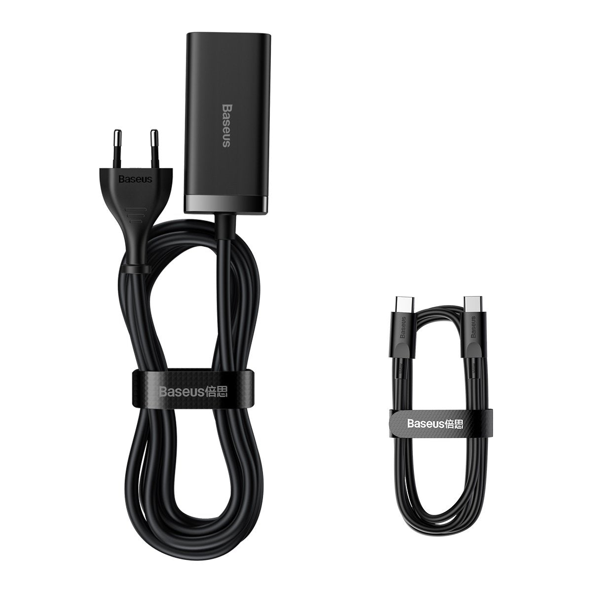 Baseus GaN3 Pro Oplaadstation, 100W, 5A, 2 x USB-A - 2 x USB-C, Zwart CCGP000101