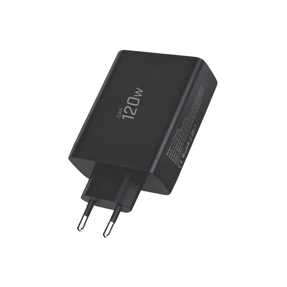 Netwerkoplader Tech-Protect NC120W-GAN, 120W, 5A, 1 x USB-A - 3 x USB-C, Zwart