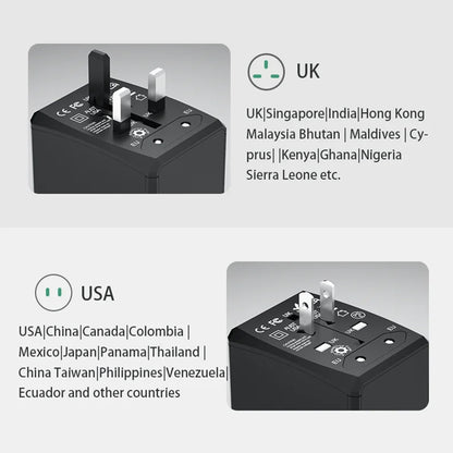 Netzladegerät Techsuit HHT203A Travel, 20W, 3A, 2 x USB-A - 2 x USB-C, Weiß