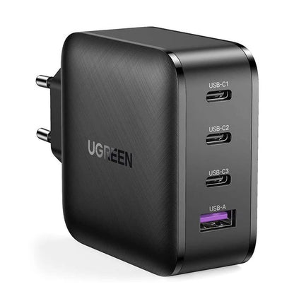 Netwerkoplader UGREEN CD104, 65W, 3A, 1 x USB-A - 3 x USB-C, Zwart