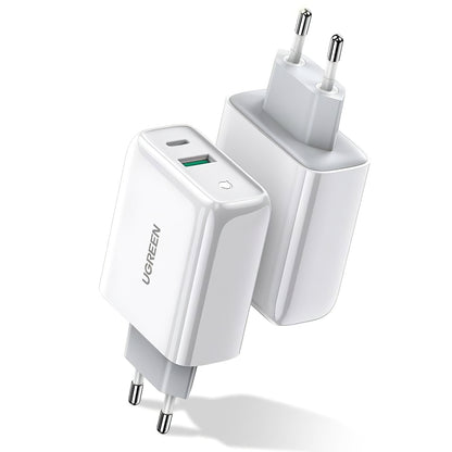 Netwerkoplader UGREEN CD170, 36W, 3A, 1 x USB-A - 1 x USB-C, Wit 