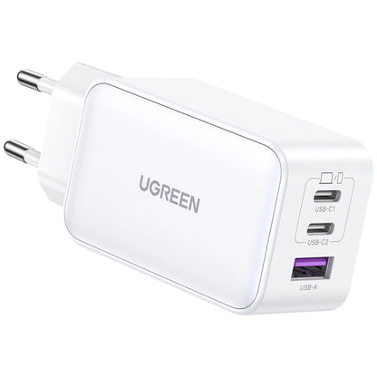 Netwerkoplader UGREEN CD244, 65W, 3A, 1 x USB-A - 2 x USB-C, Wit