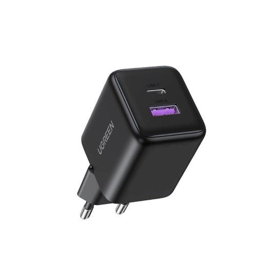 UGREEN X516 Netwerkoplader, 30W, 3A, 1 x USB-A - 1 x USB-C, Zwart