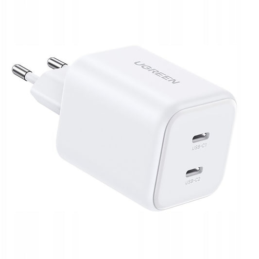 Netlader UGREEN X526 (65154), 45W, 3A, 2 x USB-C, Wit