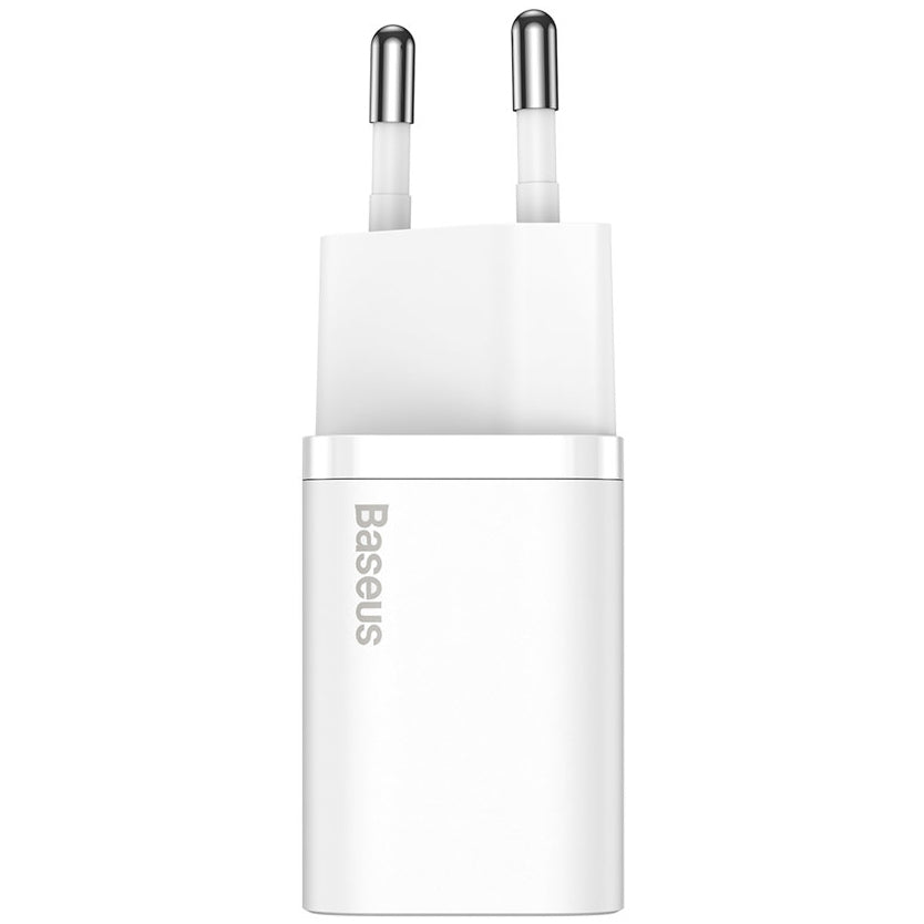 Baseus Super Si netwerkoplader, 20W, 3A, 1 x USB-C, Wit CCSUP-B02