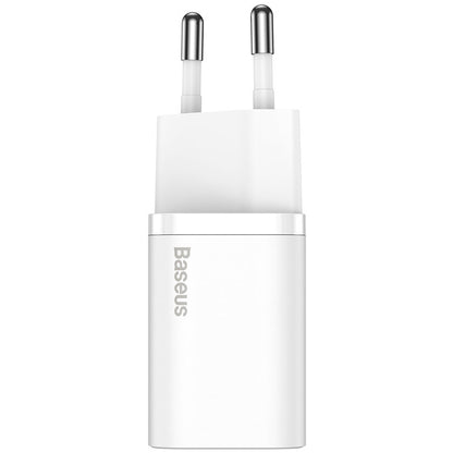 Baseus Super Si netwerkoplader, 20W, 3A, 1 x USB-C, Wit CCSUP-B02